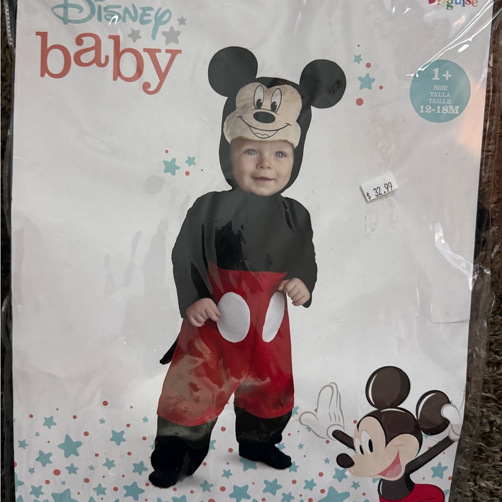 Disney Baby Mickey Mouse Costume - Black and Red